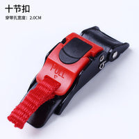 ECE Certified Motorcycle Helmet Micro-Metric Buckle (10-Notch)