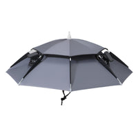 Handsunrestricted Umbrella Hat with Fan Cooling Solar Fan Hat Wide-Brim Breathable for Gardening