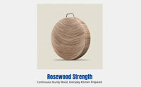 Rosewood Cutting Board, Durable Antibacterial Wood Chopping Board, Thick Whole Wood Butcher Block for Home & Commercial Kitchens