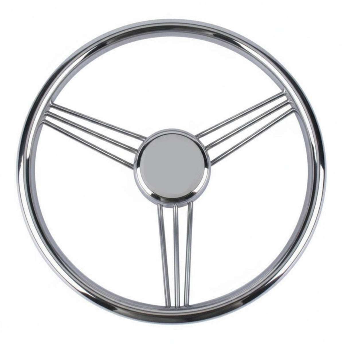 Yacht Steering Wheel Rustproof Stainless Steel Steering Wheel Long-Lasting Sturdy Construction for Boating