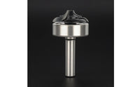 Metal Body Flush Trim Router Bit Compact Bottom Bearing Trim Bit Round Profile Woodworking Tool Silver and Black for Shaping