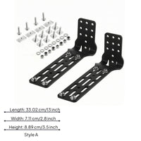 Roof Rack Awning Bracket Slotted Arm Awning Mounting Bracket Bolted Installation