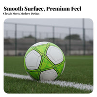 Official Size & Weight Classic Black and White Soccer Ball Sturdy Construction Machine-Stitched Soccer Ball High Air Retention for Backyard