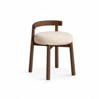 Rotating paded Seat 360-Degree Rotation Vanity Stool Curved support Support Soft and Comfortable for Women, Adults, Makeup Room