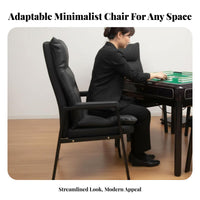 Armless Upholstered Chair spinal Support Indoor Furniture for Game Players, Adults