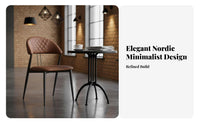 Upholstered Shell Chair Nordic Appearance Accent Furniture Light Luxury Stylish Easy Assembly for Homeowners, Kitchen
