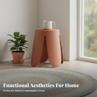 Petal Design Stool Sturdy Backless Seat Heavy-Duty for Bedroom