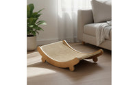 Long-Lasting & Wear-Resistant Cat Scratching Lounge Low-Shedding Curved Cat Scratching Board Stable Structure Spacious & Comfortable for Kittens, Large Cats, Living Room