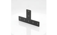 Flat T Bracket Structural T-Bracket Mending Plate with Predrilled Holes Heavy-Duty Powder-Coated for Builders, Timber Framing