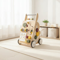 Infant Push Assistant with Blocks Interactive Infant Push Assistant with Activity Center Educational for Young Children, Infants, Nursery