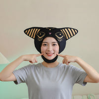Cat Head Hat Cute Soft Fabric Hood with Ears Soft for Photo Shoots