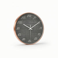 Math Wall Clock Quartz Science Wall Clock Non-Ticking for Teachers