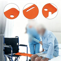 Transfer Board with Hand Holes Safe Patient Transfer Board Smooth for Disabled