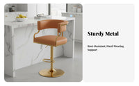 Adjustable Pedestal Bar Stool Modern Minimalist Design Adjustable rotating Stool