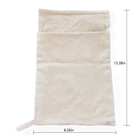 Canvas Ice Bag with Wooden Mallet and Ice Scoop Set, FDA Certified