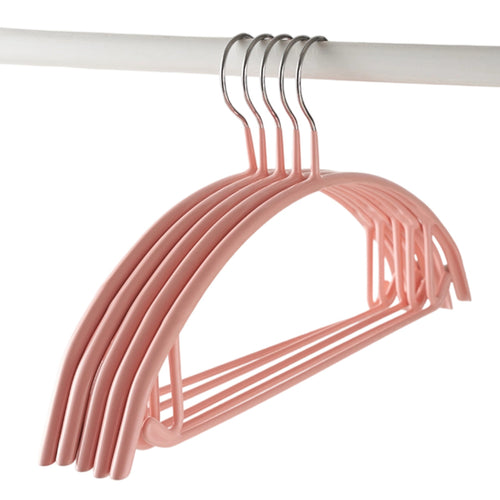 Semicircular Clothes Hanger PVC Coated Space Saving Pant Rack Metal Hook
