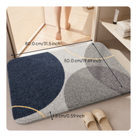 Absorbent Quick-Dry Bath Mat, Non-Slip Rug for Home
