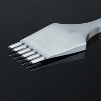 Premium White Steel Diamond Chisel 3/4/5mm Tooth Spacing for Leather