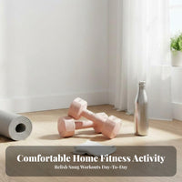 2 Pieces space-saving Design Hexagonal Dumbbell Floor surface-protective Hex Dumbbell Non-Slip grip Fitness gear long-lasting Construction for Children, Beginners, Adults, Home Gym, strength Training
