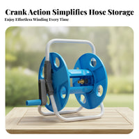 Hose Reel Cart Plastic Portable Hose Reel Cart Metal Frame