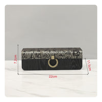 Wooden Storage Box with Hinged Lid Compact for Wardrobe