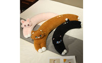 Long Animal Soft Pillow Super Soft Animal Character Body Soft Bolster Filling Large Hugging Stuffed Animal for Women, Side Sleepers, Sofa, Office