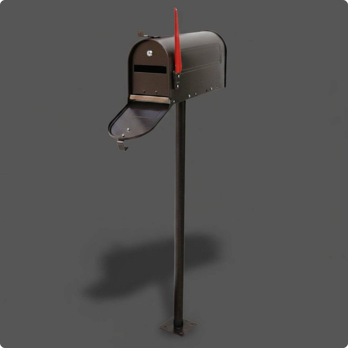 Standing Mailbox Large Capacity Mailbox Post Box Weather-Resistant for Yard