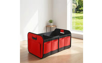 Space-Saving Car Trunk Organizer with Pockets Portable Foldable Trunk Organizer Long-Lasting Sturdy for Travelers, Campers, Road Trips, Camping