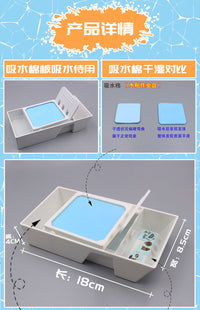 中环水贴作业盒 军模高达手办模型水贴纸制作浸泡分离提取 附镊子