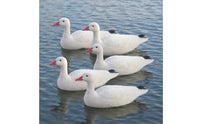 Textured Fullbody Snow Goose Decoy Sturdy Goose Floater Decoy One-Piece Fast Setup for Hunters, Pond, Garden