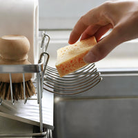 Drainage Utensil Rack Hooks on Back Utensil Drying Basket Space-Saving