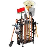 3-Tier Garden Tool Organizer, Metal Rack Holds Up to 78 Tools
