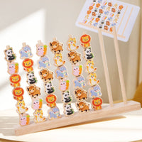 Educational Wooden Creature Stacker Fine Movement Skills Circular Piece Stacking Toy Safe Materials Counting Game for Toddlers
