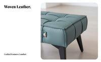 Round Upholstered Ottoman Multi-Functional Low Stool space-saving Size for Homeowners