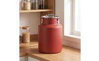 Sealed Storage Canister Stainless Steel Canister with Clasping Lid dampnessResistant Airtight Food Storage Container for Tea Lovers, Pet Owners