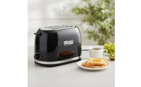 2-Slice Toaster with Wide Slots Removable 2-Slice Toaster with Crumb Tray Appliance Compact Electric for Busy Households