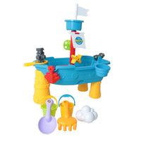 Children's Outdoor Sand and Water Play Table with Four-Tier Pool, Garden Beach Set