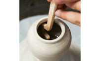Pottery Rim Shaper Natural Wood Grain Wheel Throwing Tool Smooth Finish