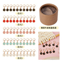 DIY Alloy Accessories Number Oil Drop Pendant for Bracelet Making