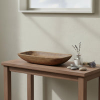 Rustic Centerpiece Bowl Handmade Rustic Fruit Tray for Dining Room, Kitchen
