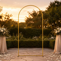 Gold Metal Arch Frame Decorative Wedding Arch Frame Easy Assembly for Events