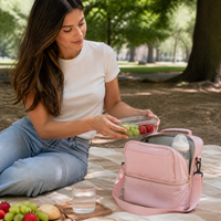 Multi-functional Insulated Lunch Bag Cooler Tote for Outdoor Picnic and Mom Bag