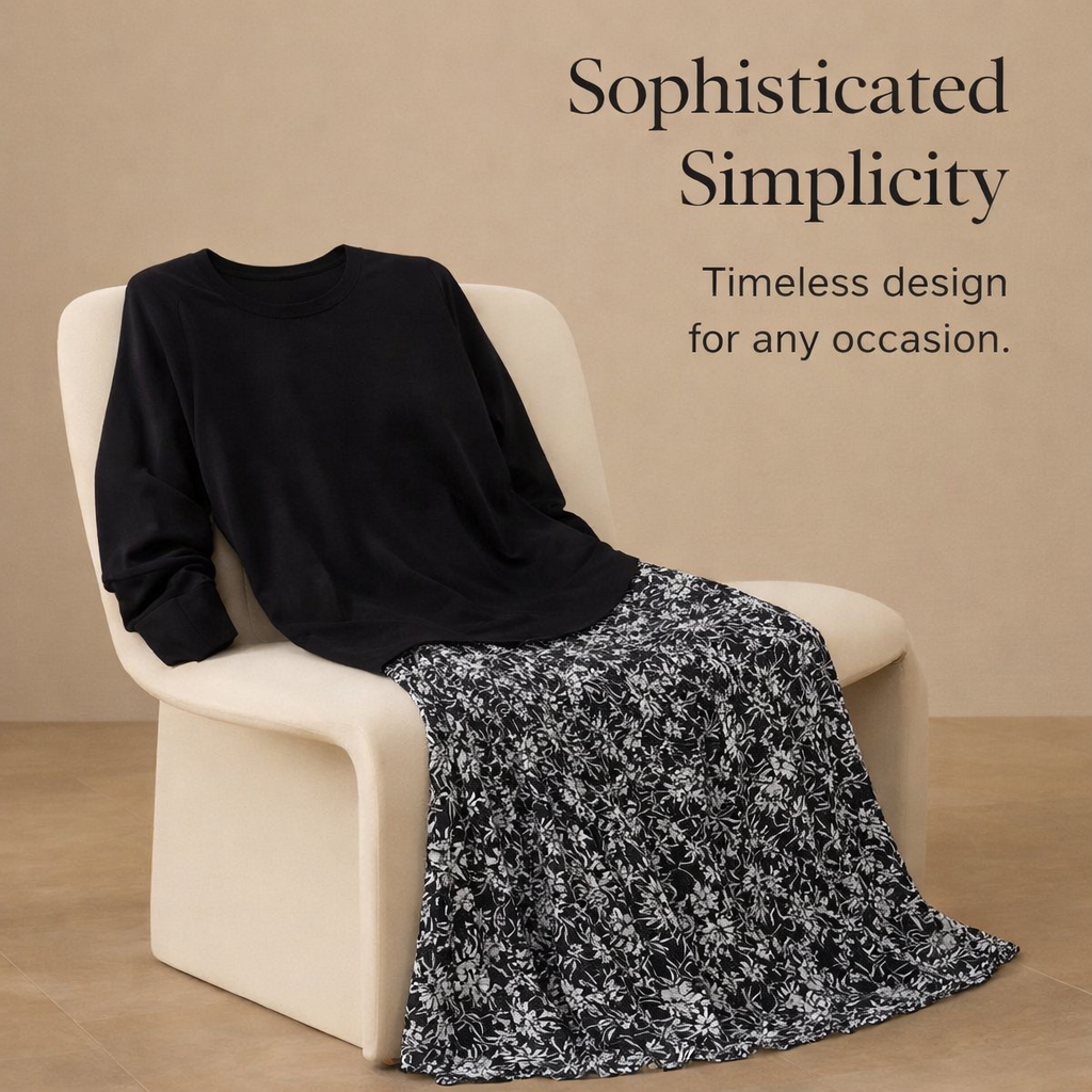 Womens Tops with Pleated Design and Round Neckline for Party and Casual Wear, Plus Size Blouses for UK, Long Sleeve Polyester