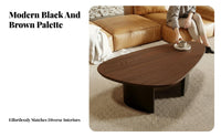 Irregular-Shaped Coffee Table Rustic Minimalism Artistic Household Furniture Minimalist and Aesthetic Statement Piece