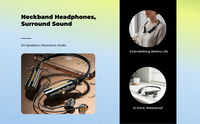 HiFi bass neckband headphones