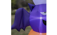 Illuminated Stacked Halloween Inflatable Lighted Inflatable Ghost Giant Black Cat with Pumpkin Easy to Use for Homeowners
