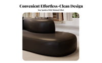 Nordic Design Double-Sided Curved Island Sofa Easy to Clean Reception Seating Waterproof Commercial Furniture Scratch Resistant for Shopkeepers, Interior Designers, Business Owners, Beauty Salon, Retail Shop, Lobby, Living Room