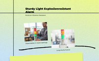 Explosion-proof LED tower, 120dB buzzer
