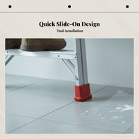 4 Pieces Ladder Foot Protector Ribbed Ladder Feet Protector Non-Slip Hardware for Home Repairs, Workshop