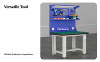 Heavy-Duty Workbench Anti Surface Steel Table Rust-Resistant Heavy Duty Garage Workbench for Students, Repair Specialist S, Warehouse, Basement